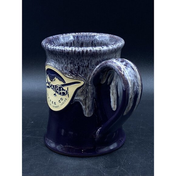 2016 Deneen Pottery Crazy Faith Coffee Company Drip Glazed Coffee Mug - Picture 4 of 9